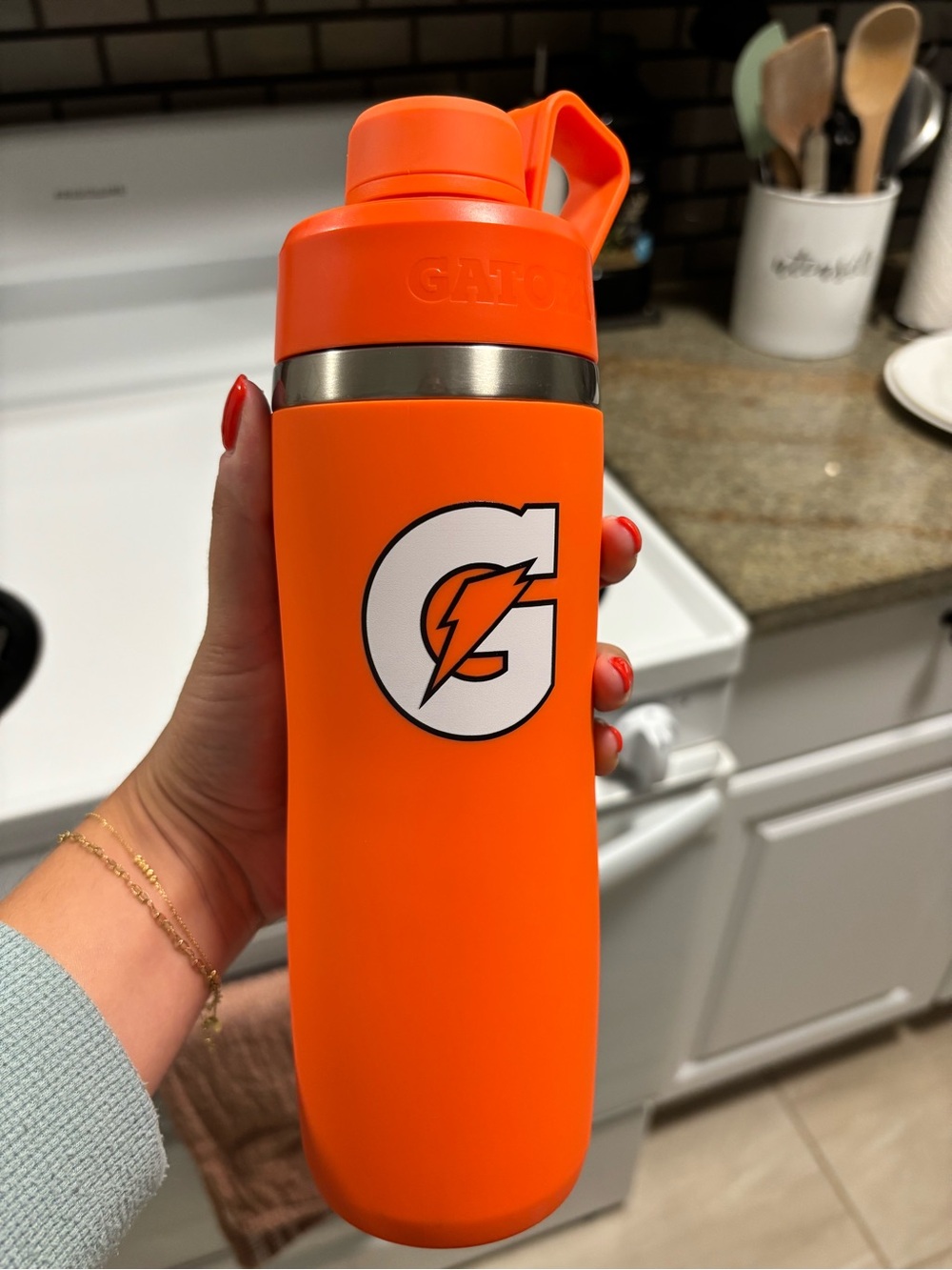 Orange Insulated Gatorade Tumbler 22 oz.